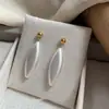 Estilo Retrô Francês, Estilo Elegante e Feminino, Brincos Simples de Pérola Gota d'Água, Joias de Alto Padrão, Novos Acessórios da Moda para Mulheres