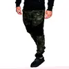 Novas Calças Camufladas Slim Stretch Casuais de Corrida Esportiva Moda Fitness Masculina