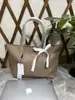 Moda Francesa Nuevo Estilo Horizontal Bolso Tote Mediano, Bolsa de Compras de Gran Capacidad, Bolso de Mano Impermeable para Viajes