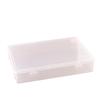Caja de almacenamiento de archivos B5 de plástico transparente para papeles de examen papelería oficina caja de acabado de libros cinta de papel de color caja de embalaje