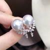 Aretes Cao Shi de Celebridad con Perlas Imitación para Mujer, Aretes Elegantes y Geométricos de Zirconia, Joyería de Diseño de Lujo Accesible