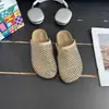 Medias Pantuflas Cerradas Estilo Birkenstock de Suela Gruesa para Mujer, Nuevo Modelo 2026, Pantuflas de Malla con Pedrería Estilo Hada, sin Cordones