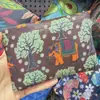 Bolsa de Compras Dobrável 210D em Estoque, Bolsa Tote Fofa com Desenho Animado Floral, Tamanho Grande