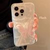 Funda de Mariposa de Gasa de Pluma Plateada para Niña Adecuada para Funda de Teléfono Apple 17 Pro Max iPhone 16 Anticaídas 12 Dura 14 Hada