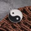 Acessórios de China Vários tamanhos Preto e Branco Gota Glaze Taiji Bagua Pingente Colar Pingente Personalidade All-match Jóias Acessórios