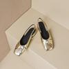 33-40 Sandalias de Verano Nuevas 2025 de Cuero Genuino Hechas a Mano para Mujer, de Suela Plana Elegantes, con Espalda Hueca y Aspecto Delgado de Moda