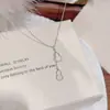 Novo Colar de Abóbora de Jade Branco Chinês Luxo Leve Nicho Sensação de Alto Padrão Corrente para Clavícula Estilo Delicado Temperamento Exquisito Colar de Sorte e Prosperidade