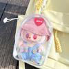 Bolso Bandolera para Muñeca de 15 cm, Bolso de Viaje de PVC Multiusos Portátil a Prueba de Polvo para Llevar Niños, Bolsa Transparente de Exhibición