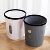 Cubo de basura doméstico simple sala de estar sin tapa anillo de presión baño público papelera pequeña oficina cocina cajón grande tubo