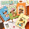 Cuaderno lindo con forma de cachorro y diseño de caballo, perfecto para estudiantes, estilo de dibujos animados, portátil, tamaño de bolsillo, pequeño bloc de notas