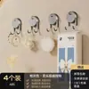 Gancho de Ventosa Colgador de Papel Gancho sin Taladro para Baño Cocina Puerta Trasera Gancho para Ropa Doble Gancho Gancho de Carga Fuerte