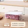 Caja de Conservación de Carne Congelada para Refrigerador, Recipiente de Preparación y Porcionado para Cocina, Caja de Plástico Segura para Congelador, Caja Rectangular Sellada de Grado Alimenticio para Almacenamiento