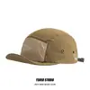Gorra de Béisbol de Cinco Paneles de Color Bloqueado de Secado Rápido para Hombres y Mujeres en Verano, Ligera para Exteriores, con Visera, Versátil, Sombrero de Ala Suave