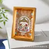 Marco de Pintura de Lámina de Oro de Buda de Dibujos Animados Adorno Estatuas de Dioses Guanyin Guan Yu Decoración de Altar Portátil para el Hogar Adorno de Escritorio
