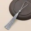 Marcador de Página com Borla de Nó Chinês DIY Feito à Mão Estilo Antigo Pingente de Lanterna Borla Vertical Pequeno Ventilador de Borla Pingente Decoração