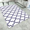 Dropshipping Internacional Tapete para Sofá de Sala de Estar e Mesa de Centro Xadrez Geométrico Preto e Branco Tapete de Chão Simples Xadrez Nórdico Carpete Completo para Quarto