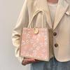 Bolsa de Almoço Portátil de Linho para Mulheres 2026 Novo Estilo Passeio Casual Bolsa de Mãe Estilo Japonês Linho Estudante Bolsa de Lancheira de Mão