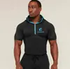 Cressi Masculino Esportivo Transfronteiriço com Capuz e Zíper Ajustado Fitness Alta Elasticidade Secagem Rápida Respirável Academia Corrida Treinamento