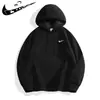 Sudadera con capucha para hombre, transfronteriza, primavera y otoño, color liso, corte holgado, camiseta deportiva de manga larga, capa base, estilo cálido, retro