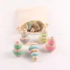Árvore de Natal de desenho animado de madeira bolsa de brinquedo educativo para crianças artesanato DIY decoração fábrica atacadista