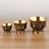 Juego de Ocho Ofrendas Delante de Buda Latón Ocho Tazas de Ofrenda Auspiciosas Suministros del Tíbet Ocho Tesoros Vasos de Agua Venta al por mayor