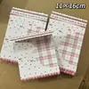 Caja de Empaque para Gomas de Pelo Hechas a Mano, Caja de Regalo Transparente de PVC para Pasadores de Pelo Personalizados, Tarjeta de Papel Impresa Plegable para Accesorios de Pasadores de Pelo