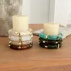 Pulsera de Nudo de Bambú Estilo Maillard Retro Transfronteriza Nueva para Mujer, Joyería Versátil de Nicho Accesorios con Cuerda Elástica de Alta Gama