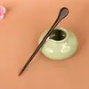 Grampo de Sândalo Vermelho Ébano Sentido Avançado Grampo Antigo para Cabelo Hanfu Disco Cheongsam Grampo de Madeira para Cabelo Barraca Atacado