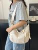 2025 Bolso de Hombro de Color Sólido de Moda para Viajes Cotidianos para Mujer, Bolso Tipo Dumpling Casual Diario Ligero, Bolso Cruzado de Tela de Nylon Casual para Mujer