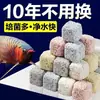 Material Filtrante para Tanques de Peces de Casa Probiótica al por Mayor Columna Probiótica Multidimensional Casa de Bacterias Nitrificantes Bola de Cultivo para Estanques de Peces Ladrillo Filtro Acuario