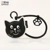 Bolsa de Expressão Criativa Chaveiro de Gatinho em Couro Desenho Animado Fofo Gato Azul Exquisite Acessível Luxo Pingente de Bolsa para Menina