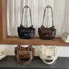 Bolsa de Hombro Cruzada Pequeña para Mujer, Estilo Chanel Retro, Bordado de Puntos de Diamante, Otoño Invierno, Nueva, Exquisita, Elegante, Sensación de Alta Gama