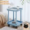 Mesa Auxiliar para Sofá, Mesa de Centro Móvil, Estante de Almacenamiento, Mesita de Noche para Dormitorio, Mini Gabinete Auxiliar de Moda para Apartamentos Pequeños