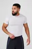 Youngla Camiseta Deportiva de Verano Estilo Americano Nueva para Hombre Ajustada Pantalón Jogger Fitness Running Entrenamiento Secado Rápido Manga Corta