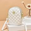 Bolsa para Teléfono Móvil de Mujer Mini Bolsa de Hombro Pequeña para Mujer Celebridad de Internet 2023 Nuevo Mini Mochila Pequeña Cruzada Elegante de Alta Gama
