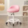 Cadeira de Banheiro Giratória Ajustável em Formato de Concha, Banco Alto, Cadeira para Quarto de Meninas com Rodas, Cadeira para Mesa de Maquiagem, Banco para Balcão de Caixa, Banco para Bar Ktv