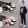 Zapatos para Niños 2026 Otoño Nuevo Estilo Coreano para Niños Bloques de Color Cómodos Transpirables Tenis Deportivos Casuales para Estudiantes Niñas