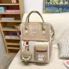 Nueva Mochila Casual Simple de Diseño de Nicho al por Mayor para Niñas, Mochila para Laptop Color-Blocking Estilo Coreano Estilo Ins