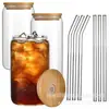 Celebridad de Internet Alta Apariencia Transparente Vidrio de Borosilicato Alto Taza de Coca Cola Taza de Café Estilo ins Forma de Lata Taza de Coca Cola