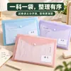 Bolsa Transparente Gruesa para Documentos de Alta Apariencia con Botón a Presión Bolsa para Archivos Bolsa de Almacenamiento para Exámenes Estudiantiles