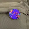 Broche Graffiti Colorido Expressão Confusa Geométrico Redondo Personalizado Versátil Acessório Insígnia Atacado
