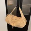 Bolso de dumplings versátil y artístico de estilo japonés inspirado en Ins para hombres y mujeres, adecuado para el uso diario, deportes y fitness, bolso de hombro a la moda