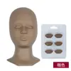 Molde de cabeça removível, molde de silicone para pálpebra dupla, olhos realistas, enxerto substituível, molde de cabeça de cílios, comércio exterior
