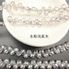 Cuentas Sueltas de Cristal Electrochapado Cuentas Aurora AB con Agujero Horizontal Accesorios para Pulseras DIY Cuentas de Vidrio Más Vendidas Cristal Fino Cuentas de Fresa