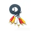6RCA seis líneas Lotus tres pares de tres líneas de audio Línea de audio AV Línea de audio y video DVD 1,5 metros 3 metros 5 metros