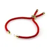 Pulsera de Cuerda Milanesa Ajustable Elástica al por Mayor Accesorios de Joyería Semi-Terminados DIY Pulsera de Cuerda Roja para Hombres y Mujeres Parejas