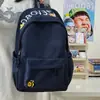 Mochila bordada con letras y estrellas para mujer, versátil multicolor, fresca, pequeña abeja, mochila escolar para estudiantes, mochila de gran capacidad para el trabajo
