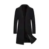Abrigo de Lana para Hombre de Otoño e Invierno en Stock Transfronterizo, Gabardina de Longitud Media para Hombre, Chaqueta de Lana, Ropa de Lana para Hombre de Tallas Grandes