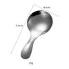 Cuchara de Acero Inoxidable Juego de Té Accesorios Pala de Té Mango Corto Mini Cuchara de Té Cuchara Creativa de Cabeza Redonda para Postre Helado Venta al por Mayor
