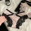 Venda Direta de Fábrica Bestseller Transfronteiriço Estilo Desejo Puro Renda Calcinhas Femininas Laço Cintura Baixa Virilha Sem Costura Triângulo